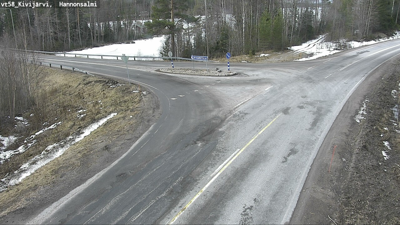 Weather Camera Image Road 58 Kivijärvi, Hannonsalmi, Kivijärvi, Keski-Suomi