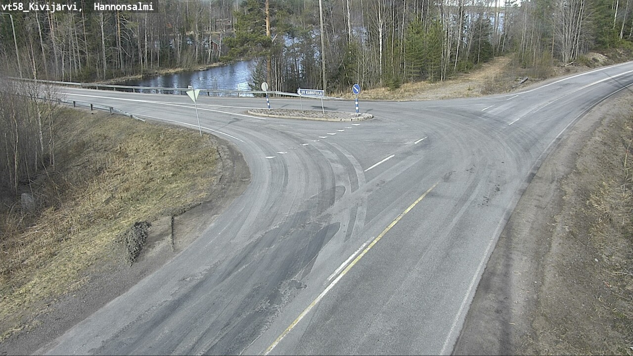 Weather Camera Image Väg 58 Kivijärvi, Hannonsalmi, Kivijärvi, Keski-Suomi