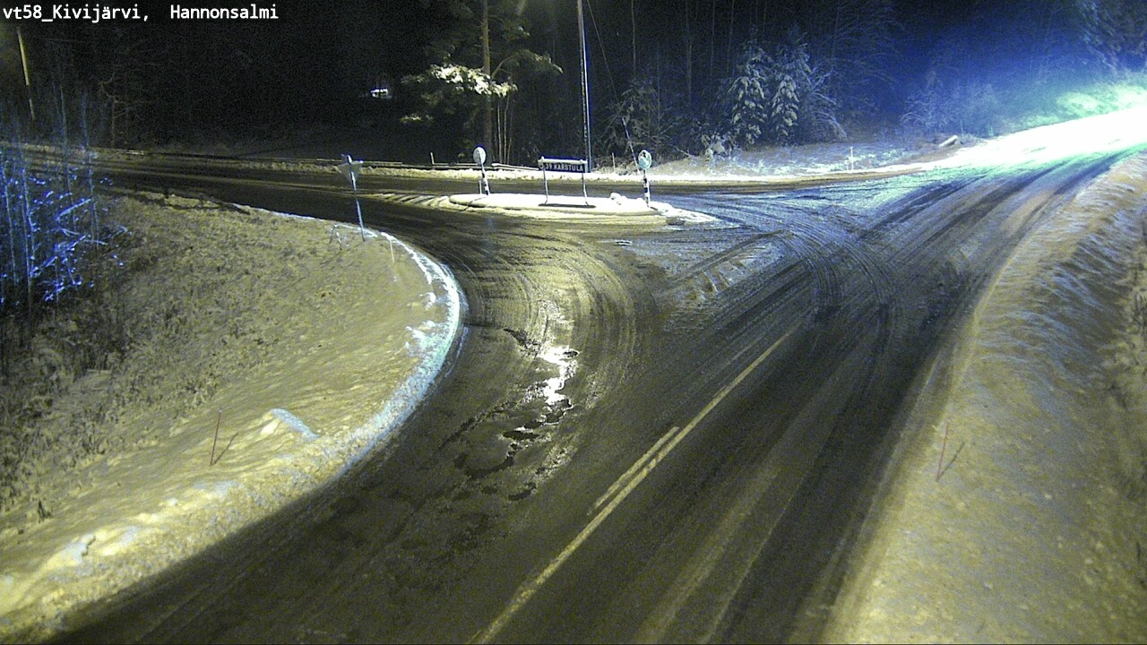 Weather Camera Image Väg 58 Kivijärvi, Hannonsalmi, Kivijärvi, Keski-Suomi