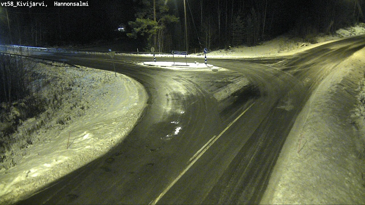 Weather Camera Image Road 58 Kivijärvi, Hannonsalmi, Kivijärvi, Keski-Suomi