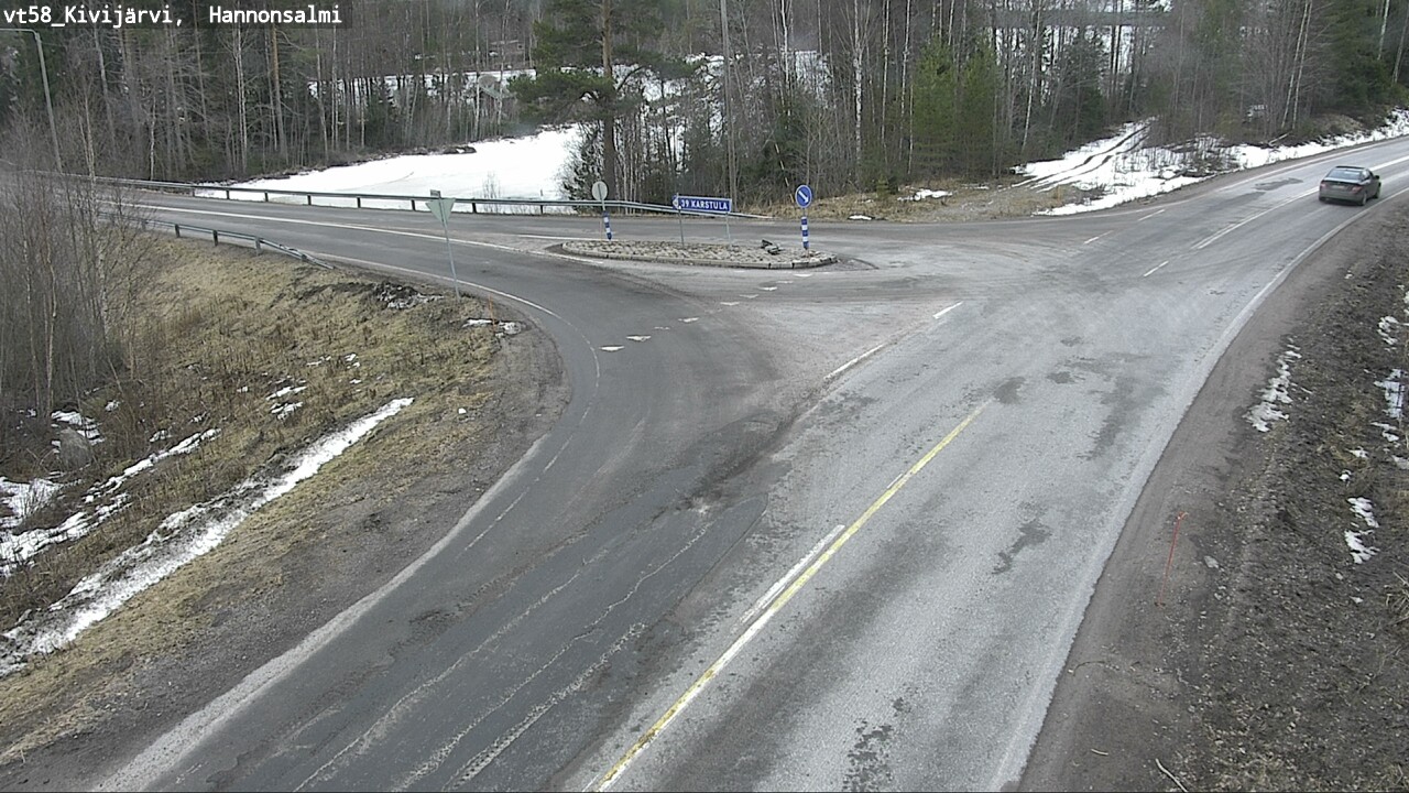 Weather Camera Image Road 58 Kivijärvi, Hannonsalmi, Kivijärvi, Keski-Suomi