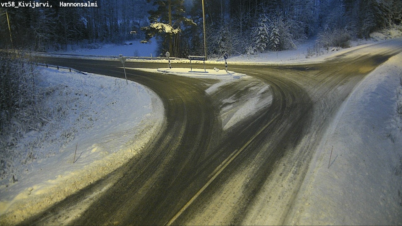 Kelikamerat Kuva Tie 58 Kivijärvi, Hannonsalmi, Kivijärvi, Keski-Suomi