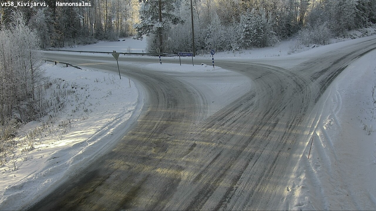 Weather Camera Image Road 58 Kivijärvi, Hannonsalmi, Kivijärvi, Keski-Suomi