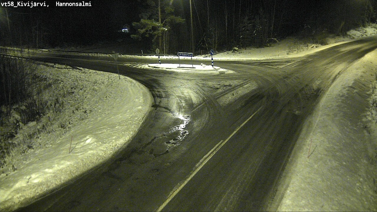 Weather Camera Image Väg 58 Kivijärvi, Hannonsalmi, Kivijärvi, Keski-Suomi