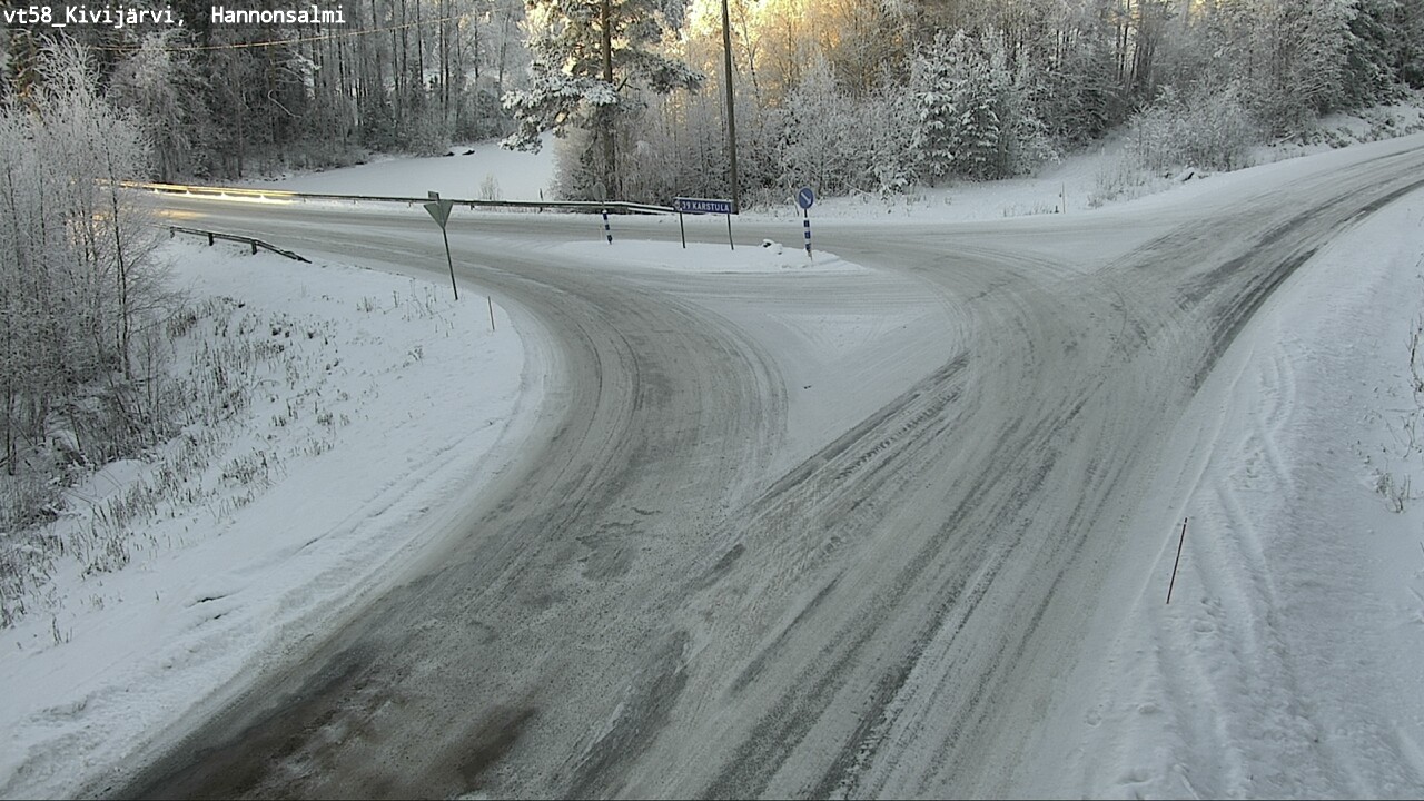 Weather Camera Image Road 58 Kivijärvi, Hannonsalmi, Kivijärvi, Keski-Suomi