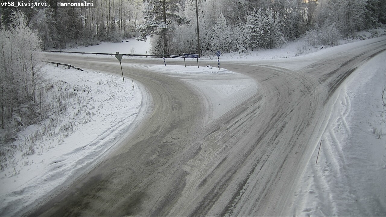 Weather Camera Image Road 58 Kivijärvi, Hannonsalmi, Kivijärvi, Keski-Suomi