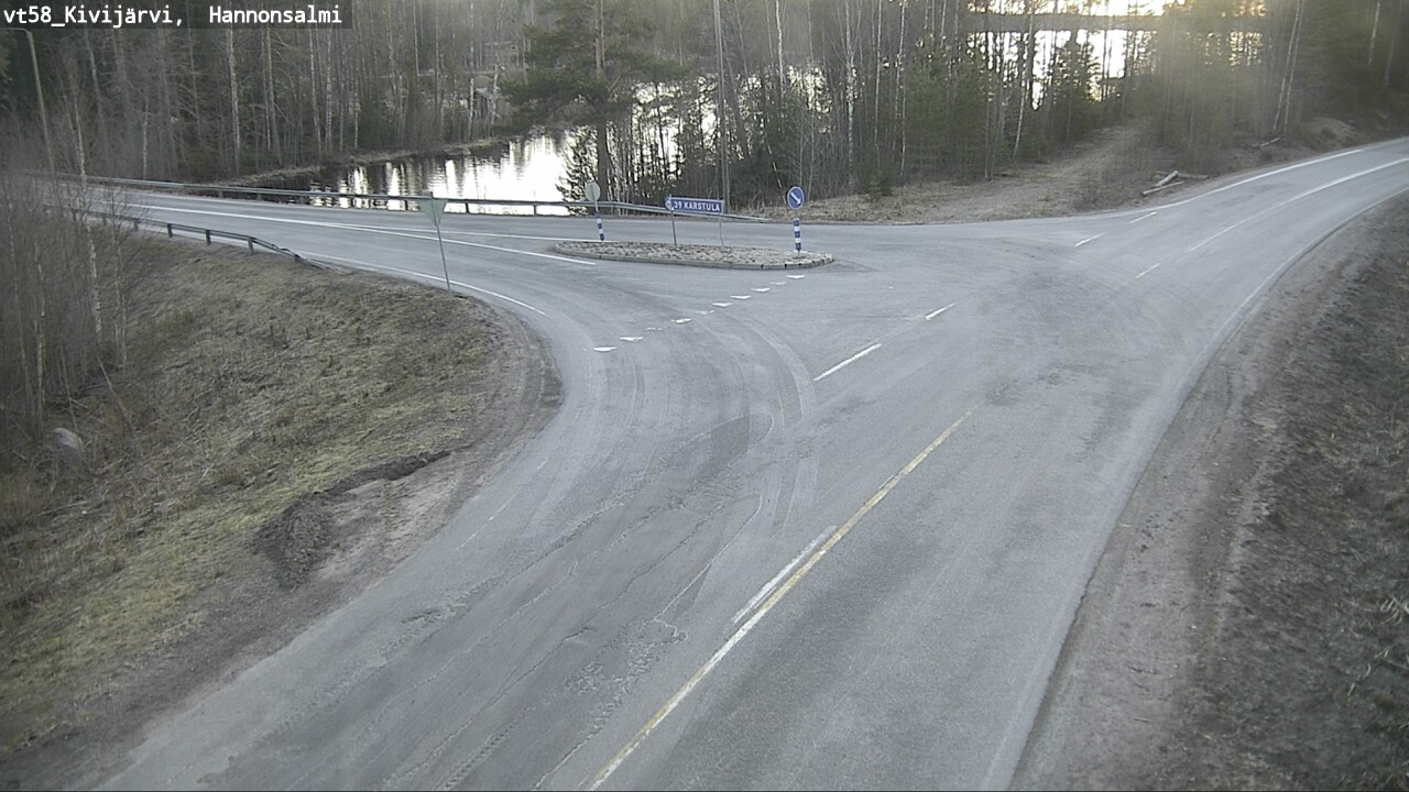 Weather Camera Image Väg 58 Kivijärvi, Hannonsalmi, Kivijärvi, Keski-Suomi