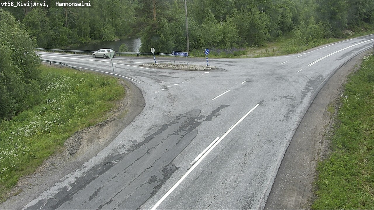 Weather Camera Image Väg 58 Kivijärvi, Hannonsalmi, Kivijärvi, Keski-Suomi