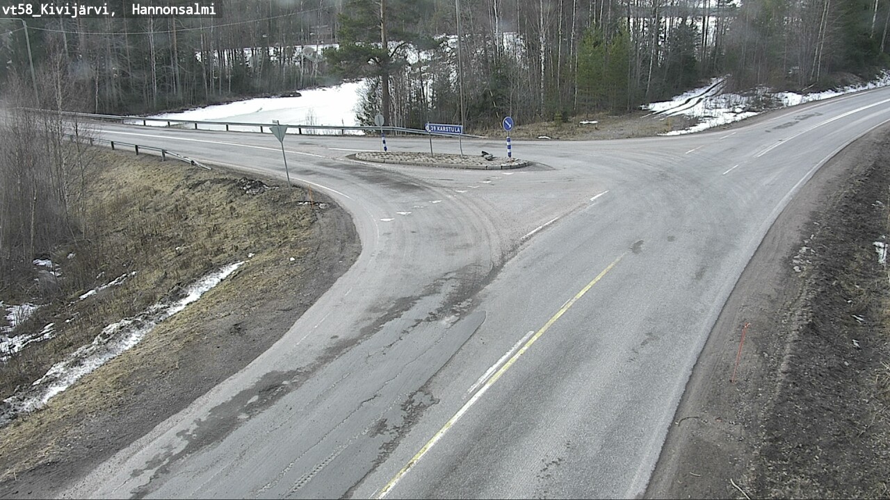 Weather Camera Image Road 58 Kivijärvi, Hannonsalmi, Kivijärvi, Keski-Suomi