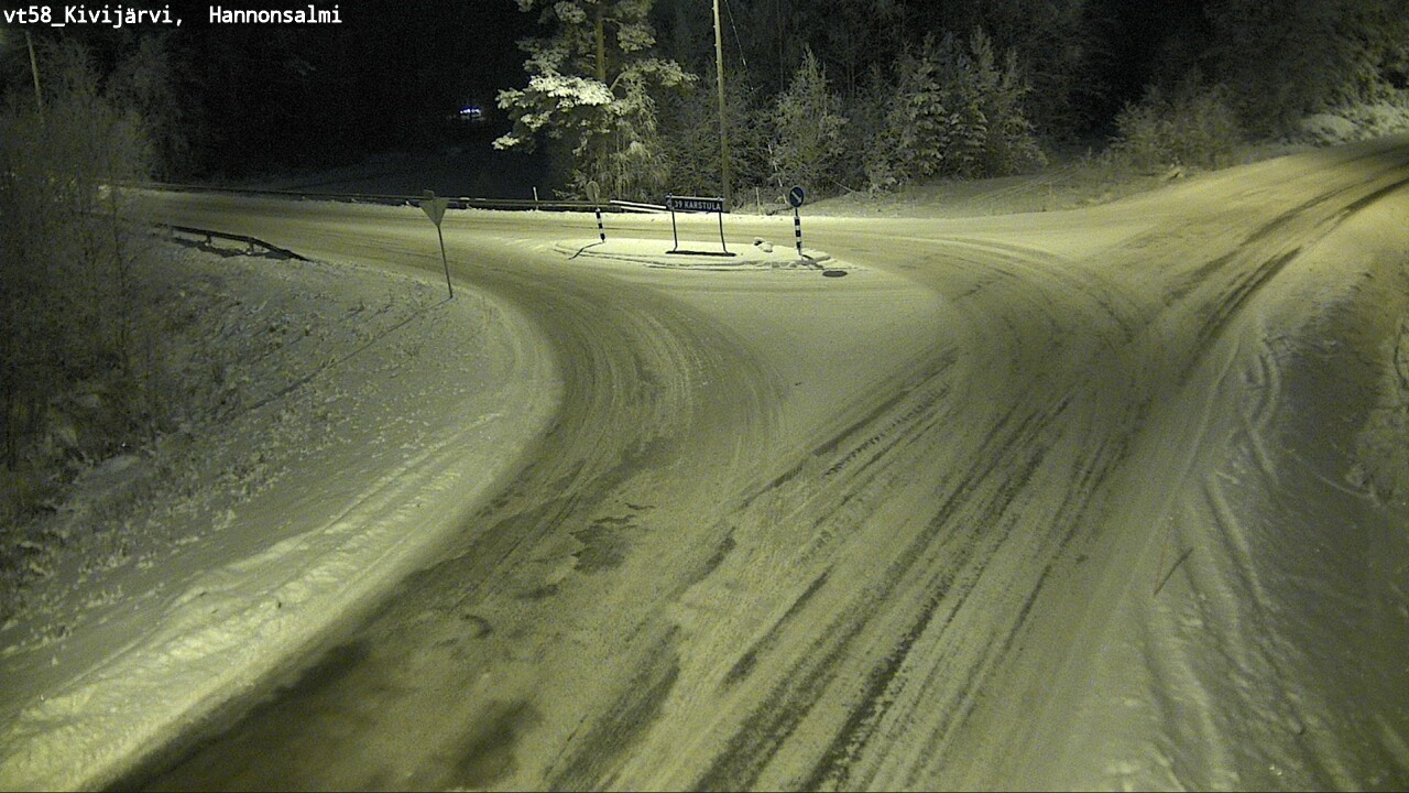 Weather Camera Image Road 58 Kivijärvi, Hannonsalmi, Kivijärvi, Keski-Suomi