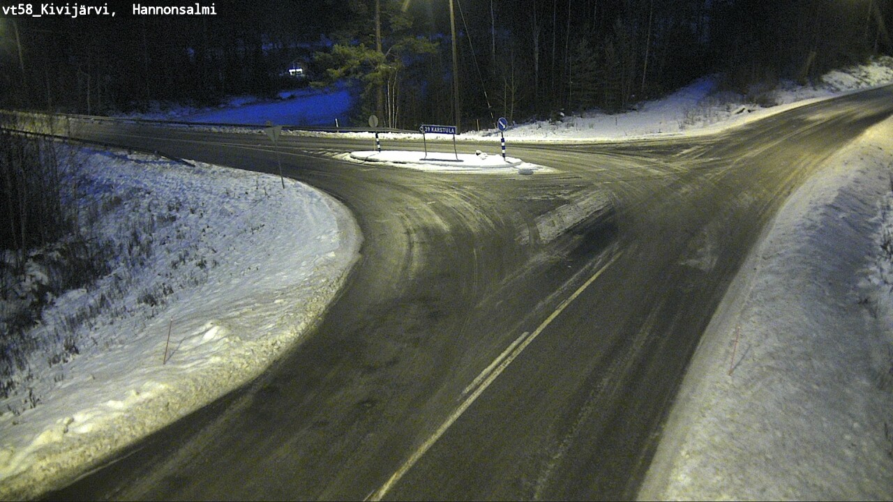 Weather Camera Image Road 58 Kivijärvi, Hannonsalmi, Kivijärvi, Keski-Suomi
