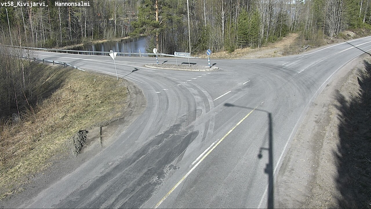 Weather Camera Image Road 58 Kivijärvi, Hannonsalmi, Kivijärvi, Keski-Suomi