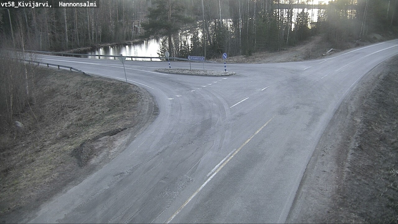 Weather Camera Image Väg 58 Kivijärvi, Hannonsalmi, Kivijärvi, Keski-Suomi