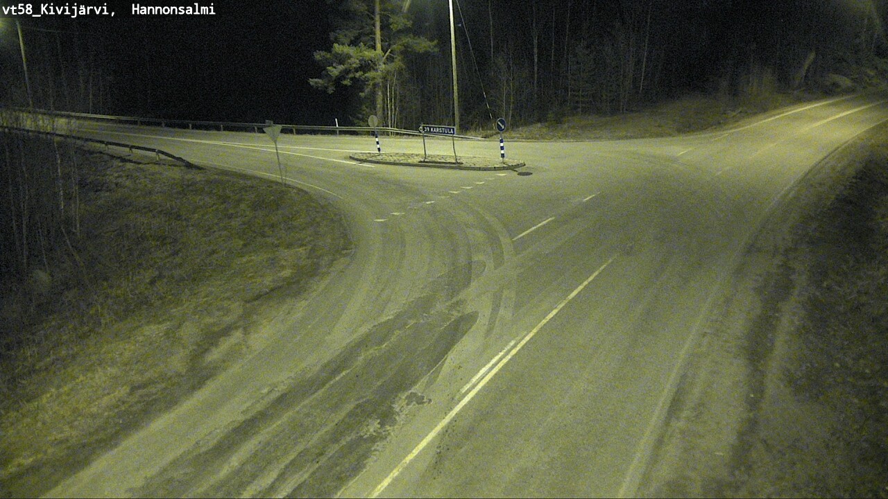 Weather Camera Image Väg 58 Kivijärvi, Hannonsalmi, Kivijärvi, Keski-Suomi