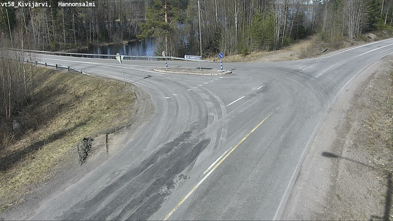 Weather Camera Image Road 58 Kivijärvi, Hannonsalmi, Kivijärvi, Keski-Suomi