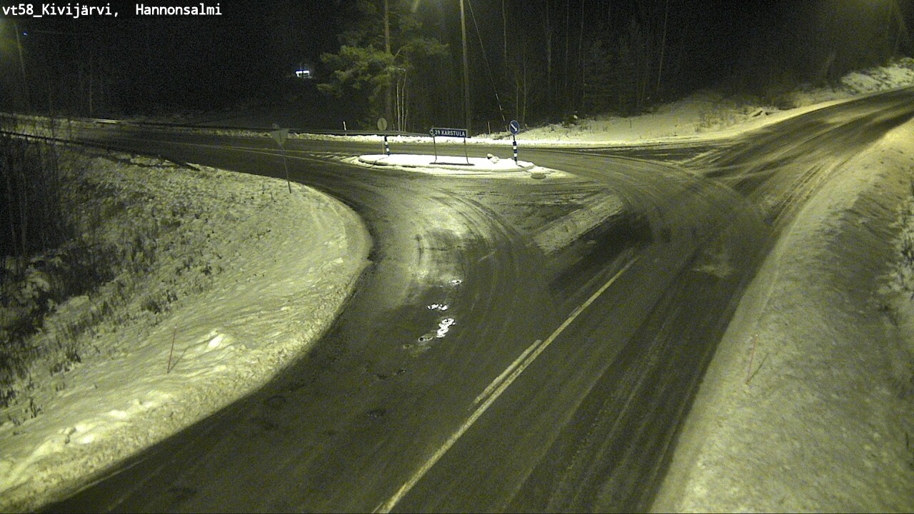 Weather Camera Image Road 58 Kivijärvi, Hannonsalmi, Kivijärvi, Keski-Suomi