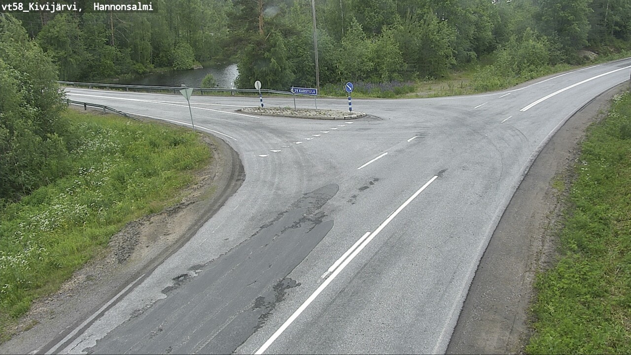 Weather Camera Image Road 58 Kivijärvi, Hannonsalmi, Kivijärvi, Keski-Suomi