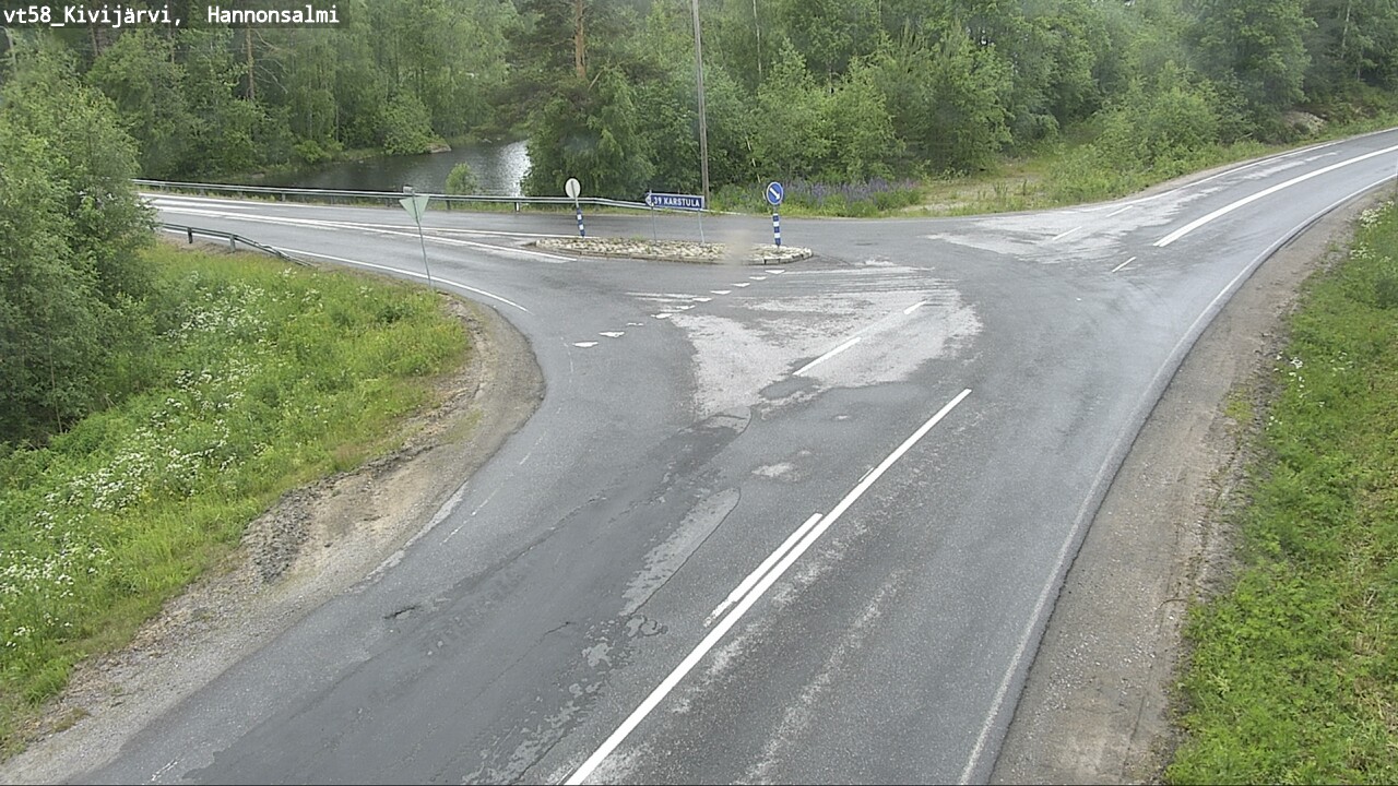 Weather Camera Image Väg 58 Kivijärvi, Hannonsalmi, Kivijärvi, Keski-Suomi