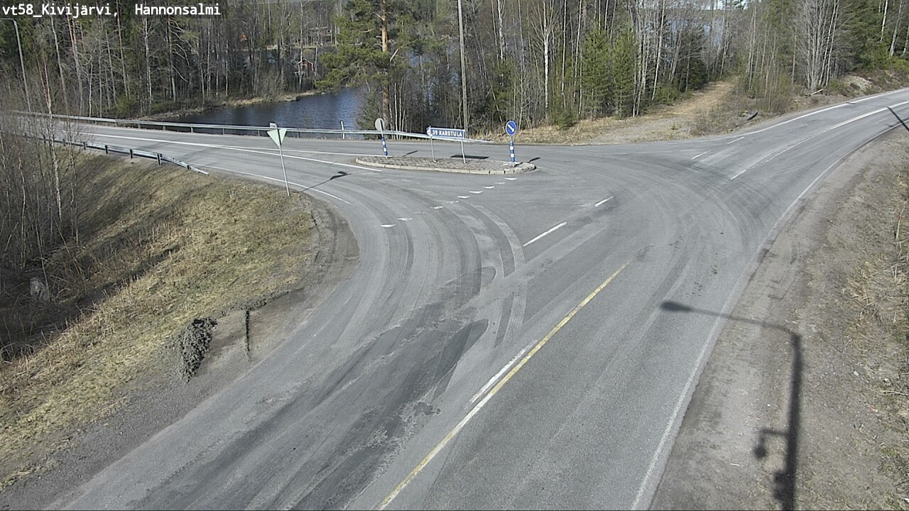 Weather Camera Image Väg 58 Kivijärvi, Hannonsalmi, Kivijärvi, Keski-Suomi
