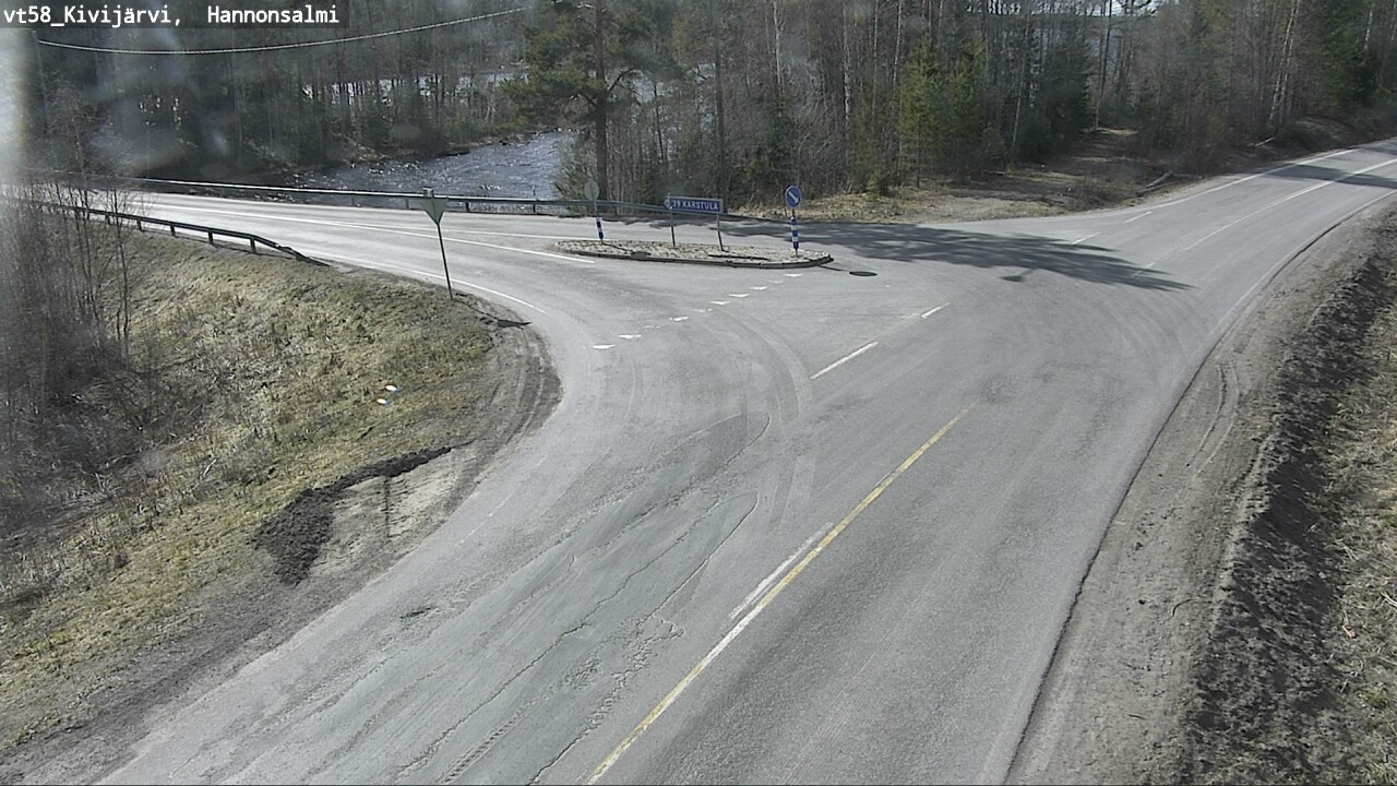 Weather Camera Image Väg 58 Kivijärvi, Hannonsalmi, Kivijärvi, Keski-Suomi