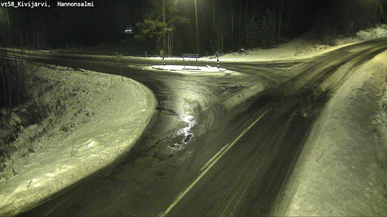 Weather Camera Image Väg 58 Kivijärvi, Hannonsalmi, Kivijärvi, Keski-Suomi
