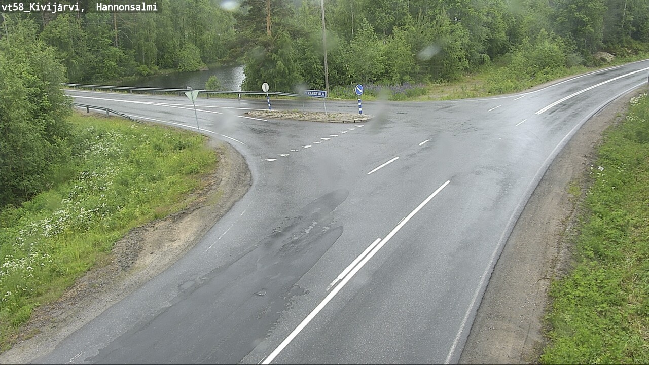 Weather Camera Image Väg 58 Kivijärvi, Hannonsalmi, Kivijärvi, Keski-Suomi