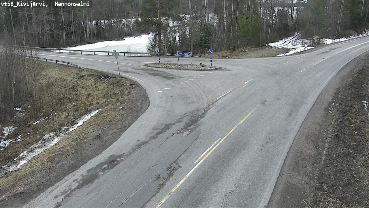 Weather Camera Image Road 58 Kivijärvi, Hannonsalmi, Kivijärvi, Keski-Suomi
