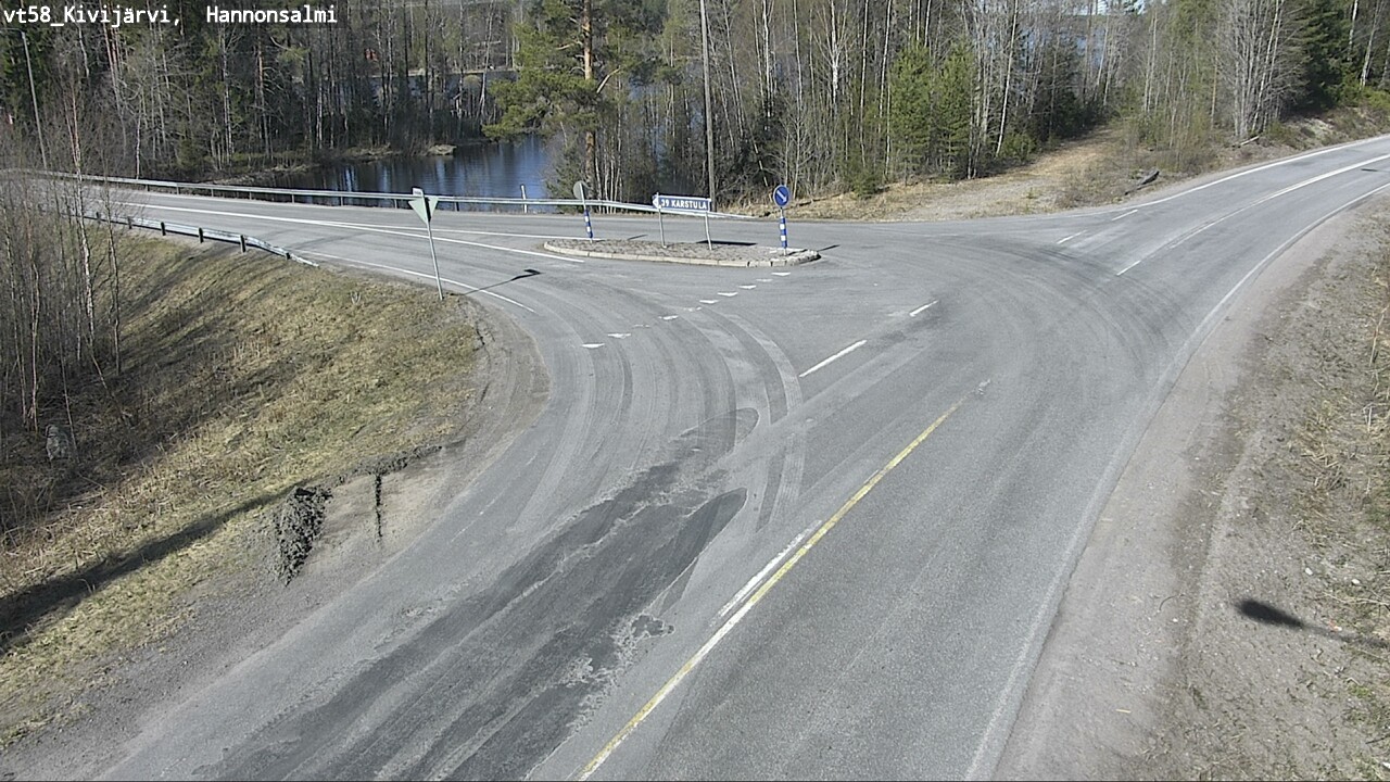 Weather Camera Image Road 58 Kivijärvi, Hannonsalmi, Kivijärvi, Keski-Suomi