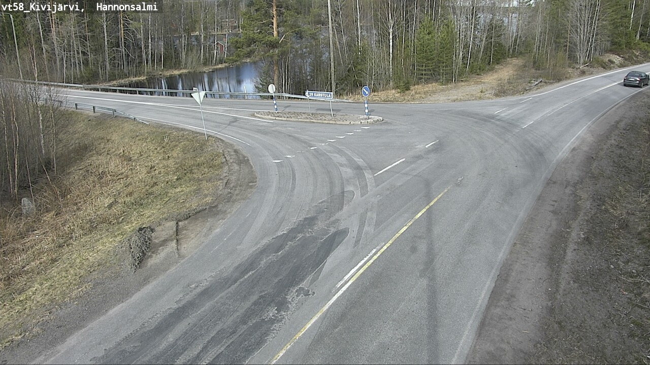 Weather Camera Image Road 58 Kivijärvi, Hannonsalmi, Kivijärvi, Keski-Suomi