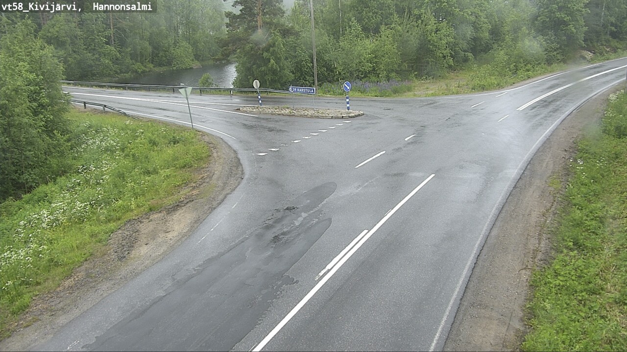 Weather Camera Image Road 58 Kivijärvi, Hannonsalmi, Kivijärvi, Keski-Suomi