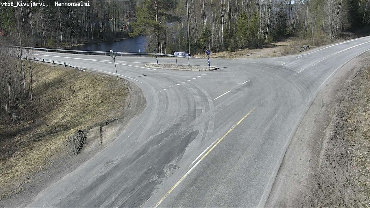 Weather Camera Image Väg 58 Kivijärvi, Hannonsalmi, Kivijärvi, Keski-Suomi
