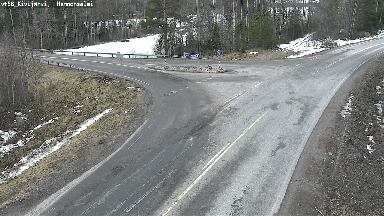 Weather Camera Image Road 58 Kivijärvi, Hannonsalmi, Kivijärvi, Keski-Suomi