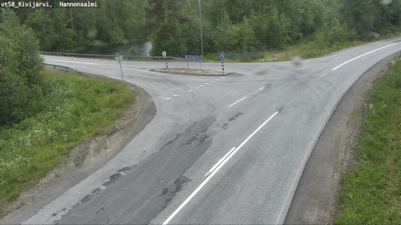 Weather Camera Image Road 58 Kivijärvi, Hannonsalmi, Kivijärvi, Keski-Suomi