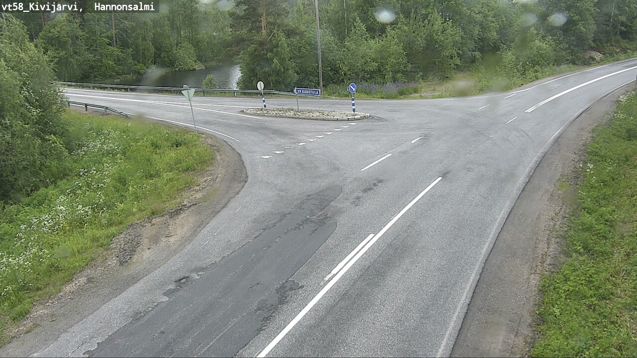 Weather Camera Image Road 58 Kivijärvi, Hannonsalmi, Kivijärvi, Keski-Suomi