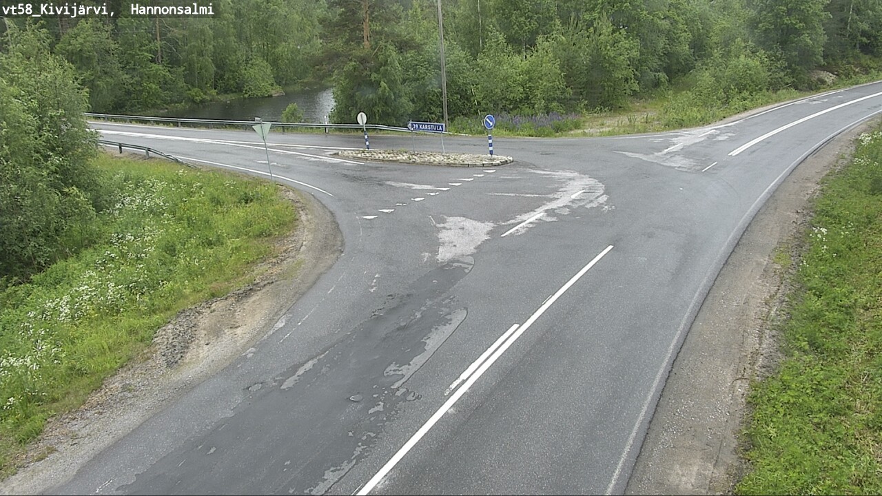Weather Camera Image Väg 58 Kivijärvi, Hannonsalmi, Kivijärvi, Keski-Suomi
