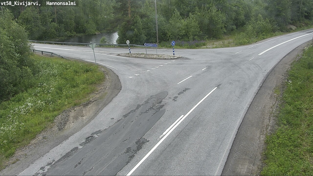 Weather Camera Image Väg 58 Kivijärvi, Hannonsalmi, Kivijärvi, Keski-Suomi