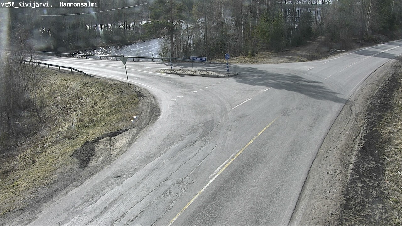 Weather Camera Image Väg 58 Kivijärvi, Hannonsalmi, Kivijärvi, Keski-Suomi