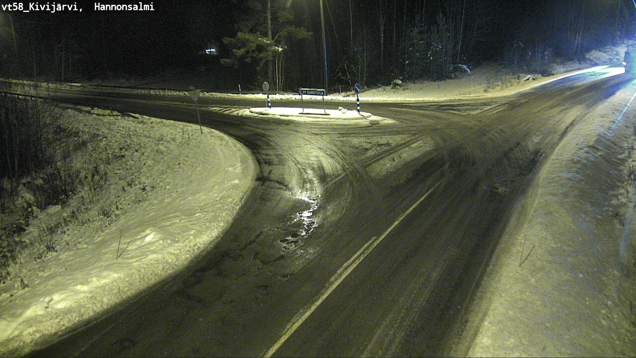 Weather Camera Image Väg 58 Kivijärvi, Hannonsalmi, Kivijärvi, Keski-Suomi
