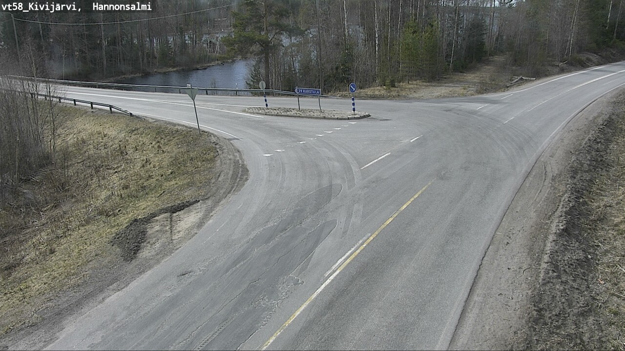 Weather Camera Image Väg 58 Kivijärvi, Hannonsalmi, Kivijärvi, Keski-Suomi