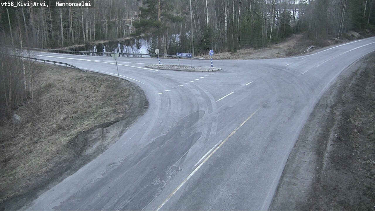 Weather Camera Image Väg 58 Kivijärvi, Hannonsalmi, Kivijärvi, Keski-Suomi