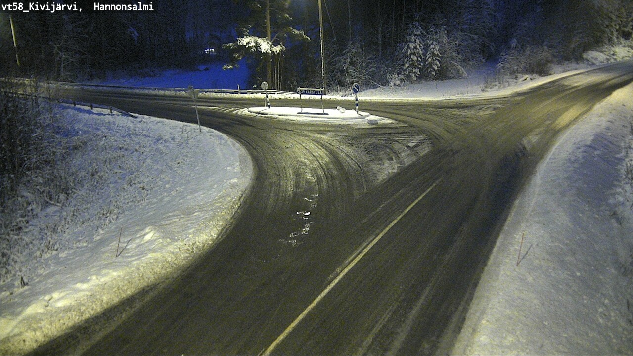 Weather Camera Image Väg 58 Kivijärvi, Hannonsalmi, Kivijärvi, Keski-Suomi
