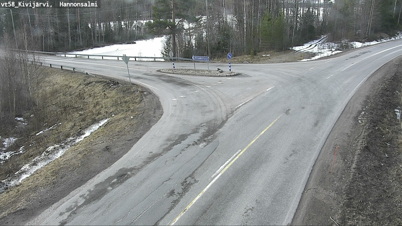 Weather Camera Image Road 58 Kivijärvi, Hannonsalmi, Kivijärvi, Keski-Suomi