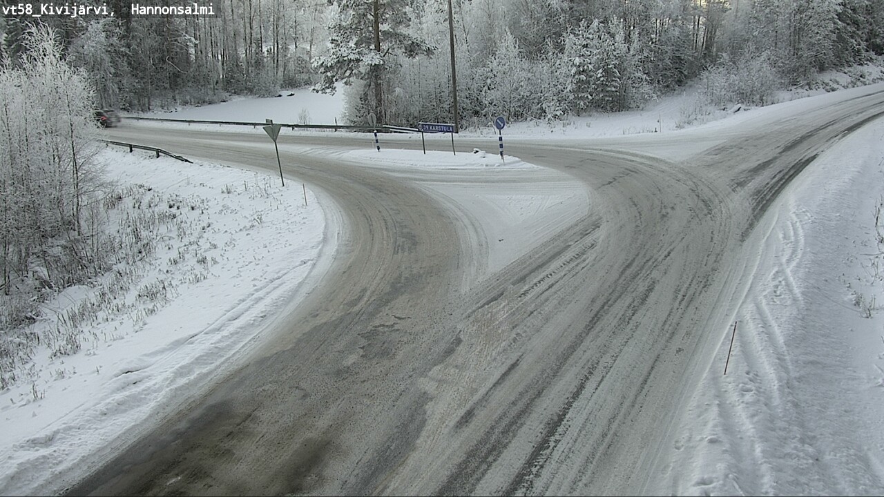 Weather Camera Image Road 58 Kivijärvi, Hannonsalmi, Kivijärvi, Keski-Suomi