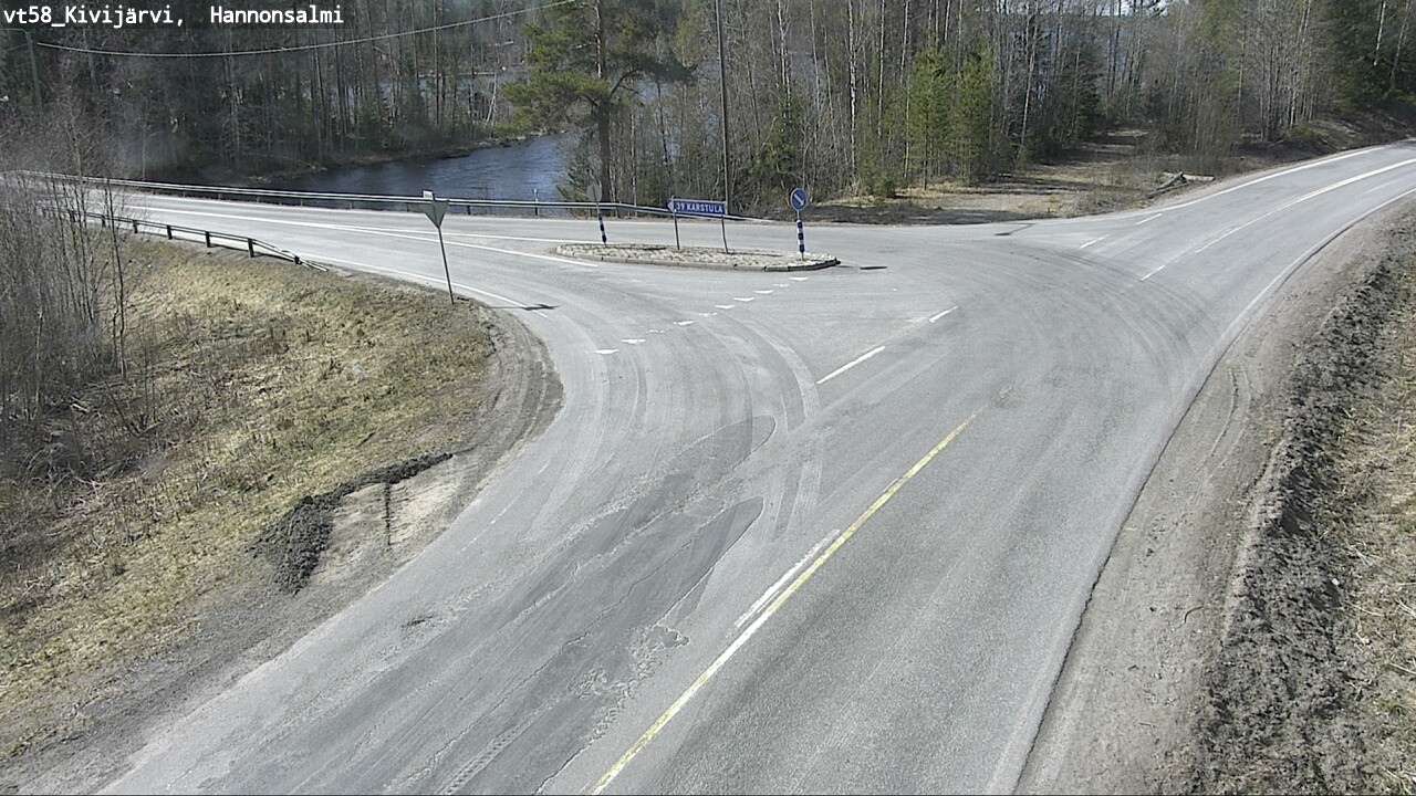 Weather Camera Image Väg 58 Kivijärvi, Hannonsalmi, Kivijärvi, Keski-Suomi