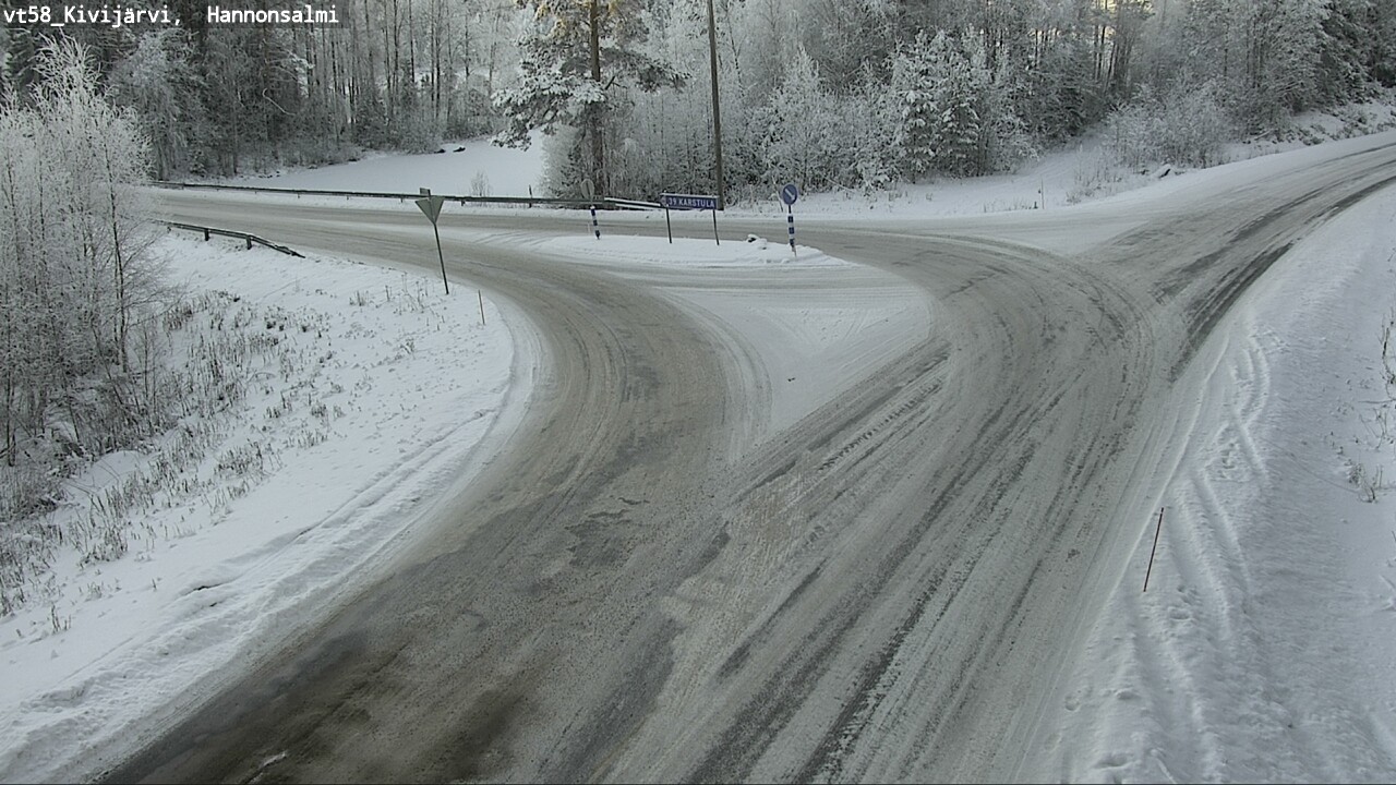 Weather Camera Image Road 58 Kivijärvi, Hannonsalmi, Kivijärvi, Keski-Suomi