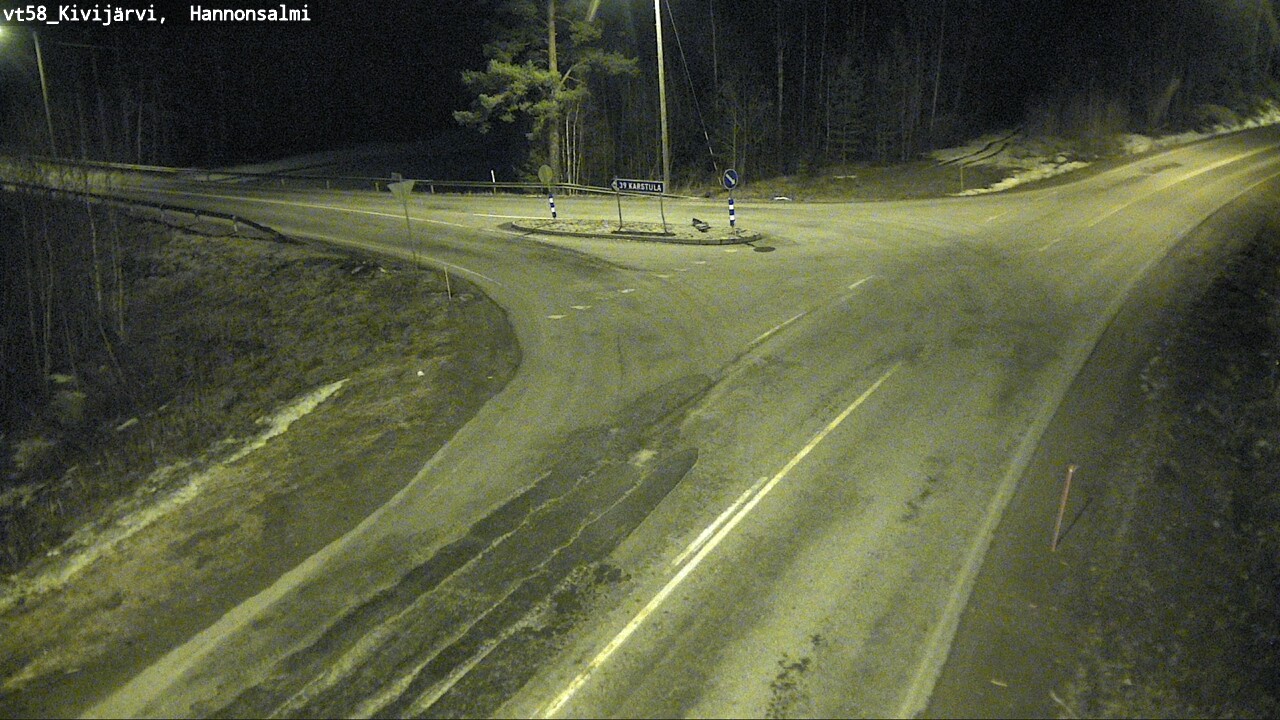 Weather Camera Image Road 58 Kivijärvi, Hannonsalmi, Kivijärvi, Keski-Suomi
