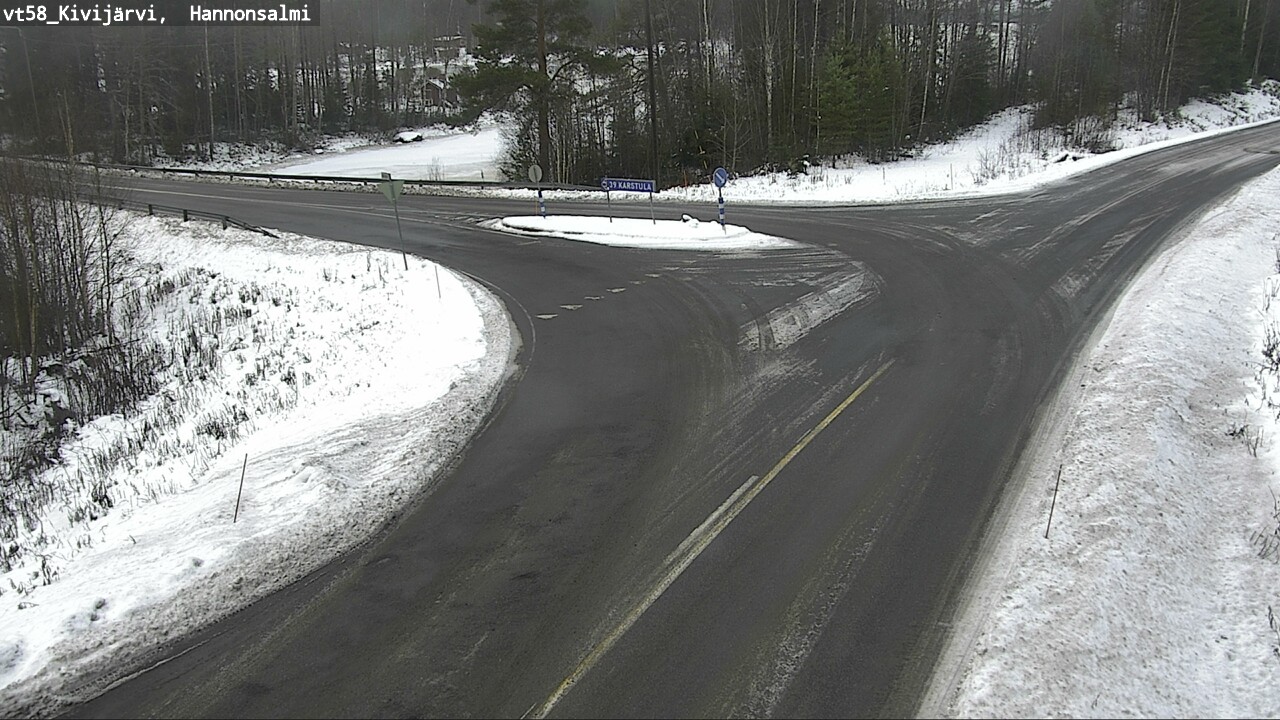 Weather Camera Image Road 58 Kivijärvi, Hannonsalmi, Kivijärvi, Keski-Suomi