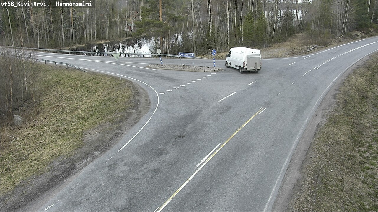 Weather Camera Image Väg 58 Kivijärvi, Hannonsalmi, Kivijärvi, Keski-Suomi