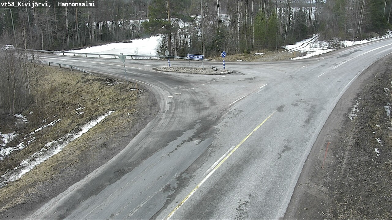 Weather Camera Image Road 58 Kivijärvi, Hannonsalmi, Kivijärvi, Keski-Suomi