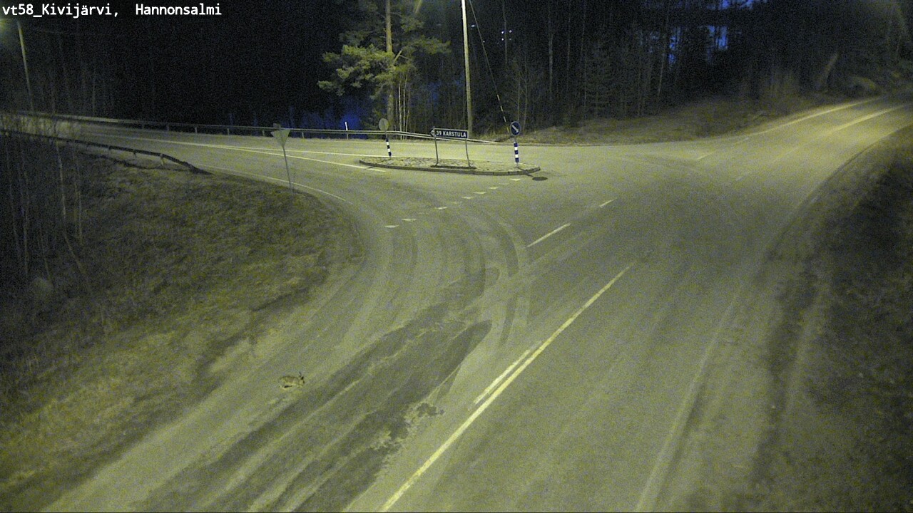 Weather Camera Image Väg 58 Kivijärvi, Hannonsalmi, Kivijärvi, Keski-Suomi